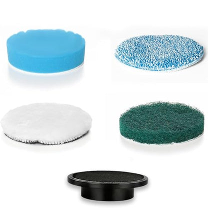 Brush Heads Set, 5 Pack 4 inches Cordless Electric Spin Scrubber Replaceable Brush Heads for Household Cleaning Brushes/Bathroom/Floor/Tile/Car - style: 5 PACK
