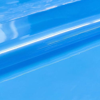 Barossa Design Clear Light Blue Shower Curtain Liner Standard Size | Premium PEVA, PVC Free, Metal Grommets, Waterproof Lightweight Translucent Light Blue Curtain with 3 Magnets for Bathroom - color: Clear Blue, size: 72"W x 72"L (Pack of 1)
