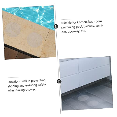 KOMBIUDA 16pcs Transparent Skid Stickers for Bathroom and Kitchen Safety Easy to Install Non Slip Tape for Stairs Bathtubs and Pools Bath Safety