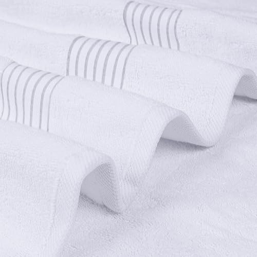 Utopia Towels Luxurious Bath Towels Set, 27x54 in, 4 Pack, Soft, White | Soft Luxurious Ring Spun Cotton Bath Towels - Lightweight, Highly Absorbent, Quick-Drying, Ideal for Daily Use - color: White
