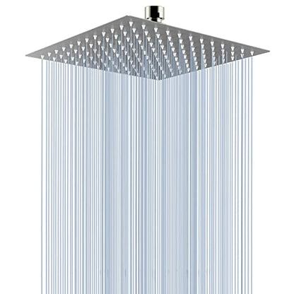 Voolan Rain Shower head, High Pressure Shower Head Made of 304 Stainless Steel, Relaxed Shower Experience Even at Low Water Flow and Pressure (10" Brushed Nickel) - color: Brushed Nickel, size: 10 Inch