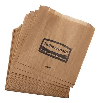 Rubbermaid Commercial Products Feminine Hygiene Sanitary Bin Bags, 50 Bags/Bundle, Durable, Disposable, for Restrooms in Restaurants/Hotels/Schools/Airports/Offices - style: 250 Waxed Bags