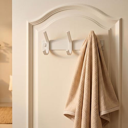 WEBI Coat Rack Wall Mount,Coat Hooks Wall Mounted,Coat Hanger Wall,Hook Rack Rail,3 Hooks for Hanging Coats,Hats,Jacket,Clothes,White - size: 3 Hooks