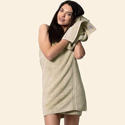 Chakir Turkish Linens 4 Piece Hand Towels, 100% Cotton Turkish Towels for Bathroom, Luxury Soft Absorbent Hand Towel Set, 16 x 30 Inches, Beige - color: Beige
