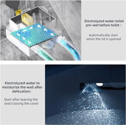 X7 Bidet Toilet Seat, Elongated Bidet Attachment for Toilet Warm Water with Soft Close, Electric Heated Bidet Seat with Water Filtration