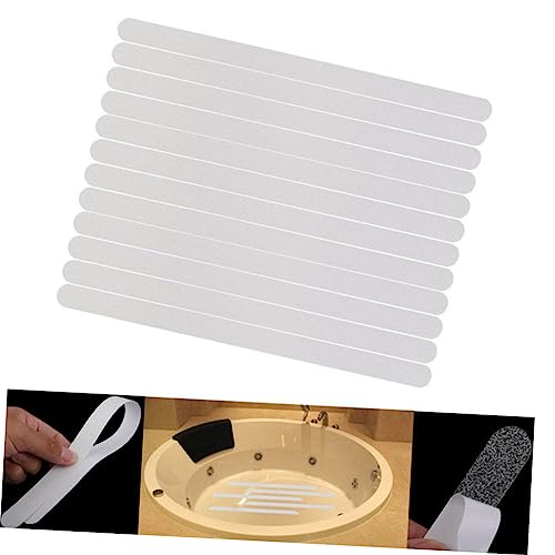 Waterproof Anti-Slip Tape 24pcs Adhesive Bath Safety Strips for Bathtubs and Showers Non-Slip Treads for Stairs and Floors 2cm Width - size: 24 pcs