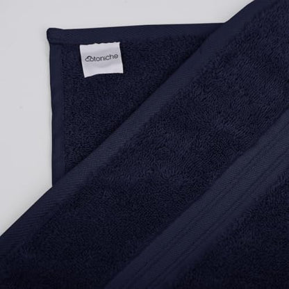 6 Piece Home Towel Set - Soft & Absorbent - Hotel and Spa Quality, 100% Cotton Include 2 Bath Towel (28" x 56"), 2 Hand Towel (16"x28") and 2 Wash Cloths (12"x12") - Royal Blue - color: Royal Blue, size: 6-Piece Bath Towel Sets