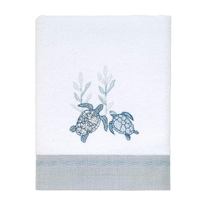 Avanti Linens - 3pc Towel Set, Soft & Absorbent Cotton Towels (Caicos Collection) - color: Optic White, size: 3pc Towel Set