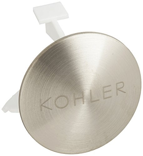 KOHLER Overflow Cap for Iron Plains Bathroom Sinks, Vibrant Brushed Nickel - color: Vibrant Brushed Nickel