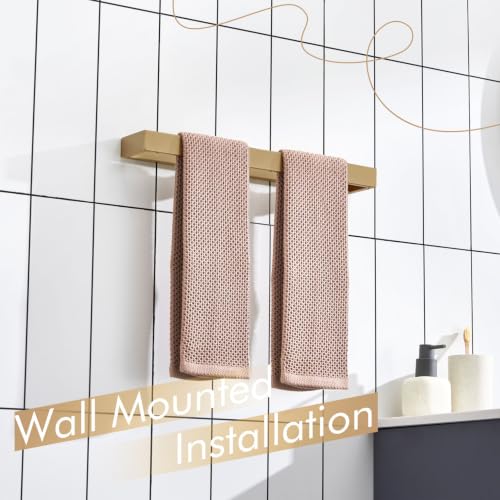 KOKOSIRI Towel Holder 12-Inch Hand Towel Bar Wall Mount Kitchen Rack Champagne Bronze Stainless Steel for Bathroom Hardware, 1 Pack B4008CPG-L12 - color: Champagne Bronze, size: 12-Inch