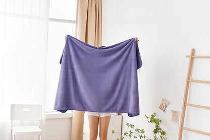 Ultra Soft 3 Pack 550 GSM Towel Set Contains a Bath Towels 32x59 inch, a Hand Towels 13.8x29 inch & a Wash Coths 12x12 inch, Absorbent and Quick Dry Extra Large Bath Towel（Haze Blue） - color: Haze Blue