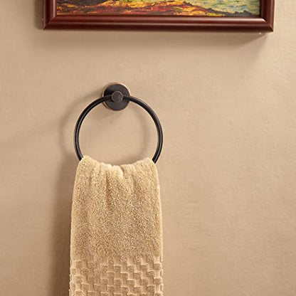 WINCASE Toilet Paper Holder Towel Holder, Oil Rubbed Bronze Bathroom Hardware Set, Hand Towel Ring Toilet Paper Roll Holder Wall Mount, Rustic Farmhouse Rustproof Stainless Steel Bathroom Accessories - color: Bronze
