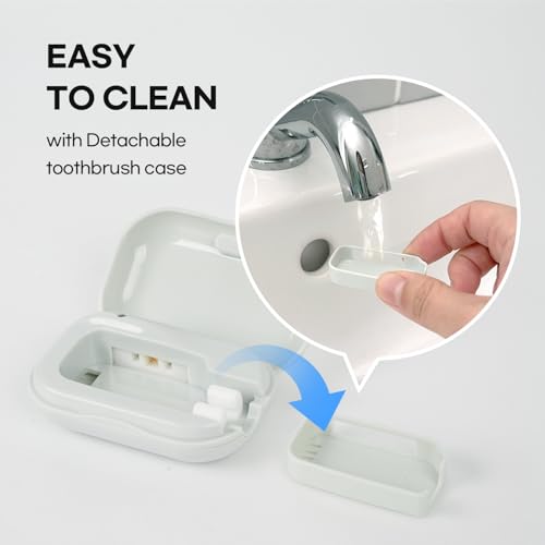HubiCare Toothbrush Case, Spring Pastel Color Portable Mini Toothbrush Covers with Holder, Rechargeable Travel Home Toothbrush and Holder, Cleaner Case for All Electric & Manual Toothbrushes (Yellow) - color: Yellow