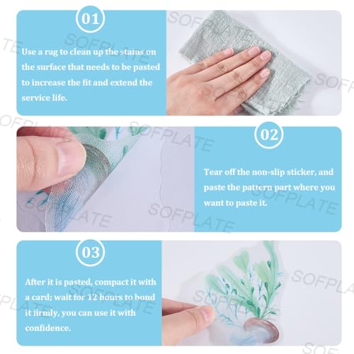 6 Pages Bath Tub Non Slip Stickers Ocean Non Slip Bathtub Stickers Bulk with Scraper Plastic Adhesive Ocean Animal Conch Slippery Floor Decal for Shower and Bath Tub Home Decorations Gift - style: Marine Animal 1