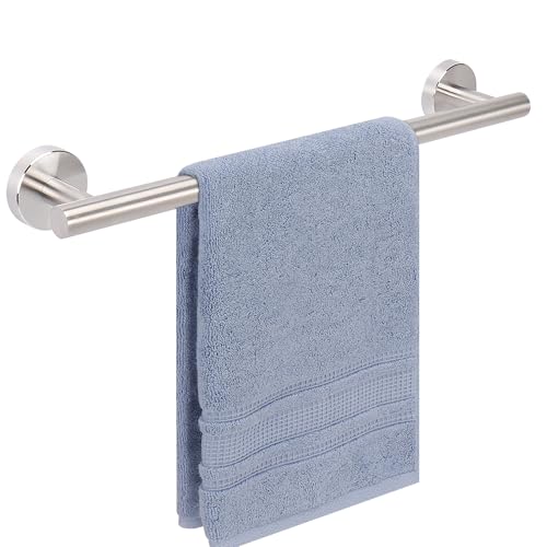 Livabber Bath Towel Bar, 304 Stainless Steel Towel Rack, Heavy Duty Towel Holder Wall Mounted for Bathroom/Kitchen, Usable Hanging Length-13.4 Inch, Total Length-16 Inch (Brushed Nickel) - color: Brushed Nickel, size: 16 Inch
