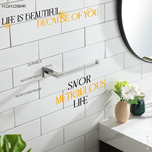 KOKOSIRI Hand Towel Bar Chrome Towel Ring Holder for Bathroom Hardware Organization and Storage Wall Mount Heavy Duty, Polished Stainless Steel B3006CH - color: Polished Chrome