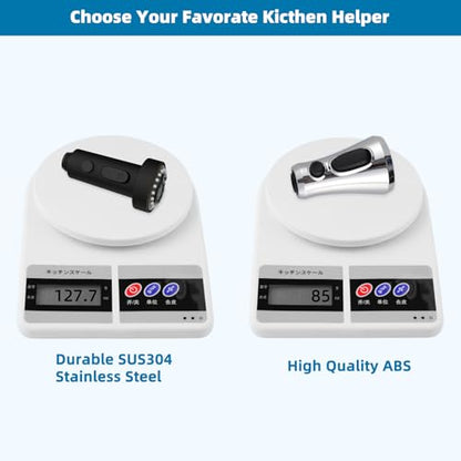 Universal Stainless Kitchen Faucet Head with 15 Adapter Kit, Rubbed Bronze | NSF/ANSI/CAN 372 Certified, Compatible with American Standard/Kohler/Moen/Delta, 3 Function Pull Down Sink Faucet Spray Head - color: Oil Rubbed Bronze