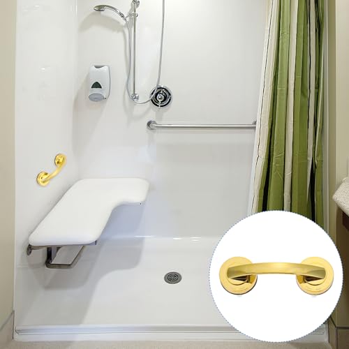 Suction Grab Bar for Shower 7.08In Non-Drill Bathroom Handle Balance Assist for Seniors Disabled Portable Ergonomic Grip