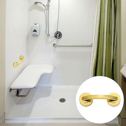 Suction Grab Bar for Shower 7.08In Non-Drill Bathroom Handle Balance Assist for Seniors Disabled Portable Ergonomic Grip