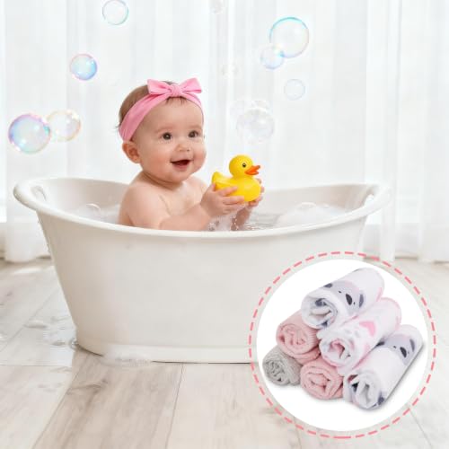 Baby Washcloths, 24Pack Baby Wash Cloths Extra Soft & Ultra Absorbent, Baby Towels and Washcloths Face Towels for Unisex Boys Girls Body, Washclothes Gentle on Sensitive Skin, 9x9 Koala - color: Koala