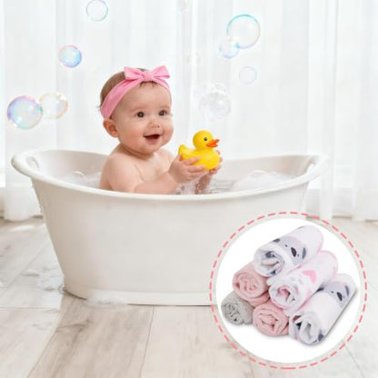Baby Washcloths, 24Pack Baby Wash Cloths Extra Soft & Ultra Absorbent, Baby Towels and Washcloths Face Towels for Unisex Boys Girls Body, Washclothes Gentle on Sensitive Skin, 9x9 Koala - color: Koala