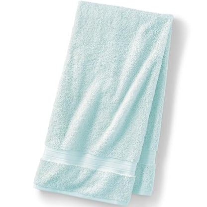 Lands' End Supima Cotton 6 Piece Bath Towel Set Bath Sheet, 1 Piece Beaux Blue - color: Beaux Blue, size: Bath Sheet, 1 Piece