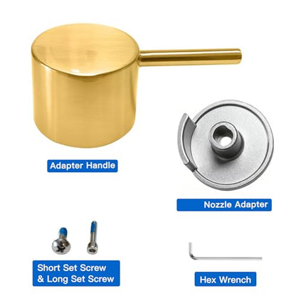 All Metal Replacement for Moen Tub/Shower Lever Handle, Compatible with Moen Posi Temp Shower Handle and for Cartridge,Single Handle Faucets for Adjust Water Volume and Temperature,Brushed Gold - color: Brushed Gold