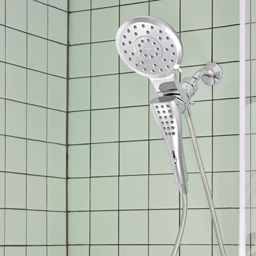 Moen Verso Chrome Round Rain Shower Head and Detachable Handshower Combination with Magnetix Docking System and 60-inch Metal Hose, 220C2 - color: Chrome