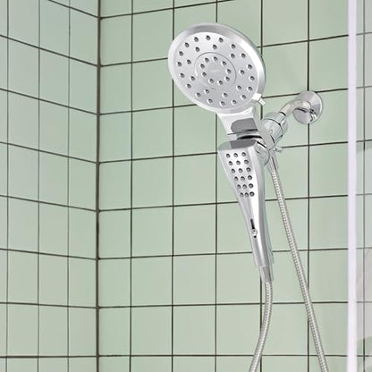 Moen Verso Chrome Round Rain Shower Head and Detachable Handshower Combination with Magnetix Docking System and 60-inch Metal Hose, 220C2 - color: Chrome