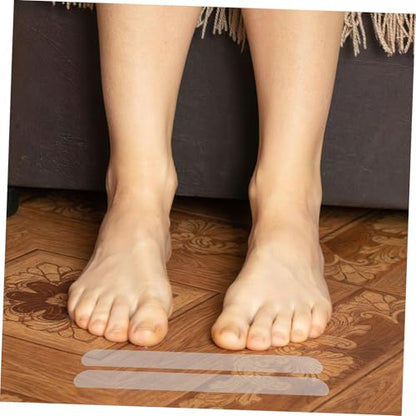 24pcs Non-Slip Bath Stickers Transparent Peva Adhesive Safety Strips for Tub Shower Stairs Easy Installation Strong Grip for Boy Girl Adults