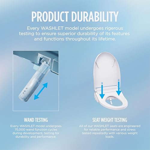 TOTO® WASHLET® C5 Electronic Bidet Toilet Seat with PREMIST and EWATER+ Wand Cleaning, Elongated, Cotton White - SW3084#01 - size: C5 Elongated
