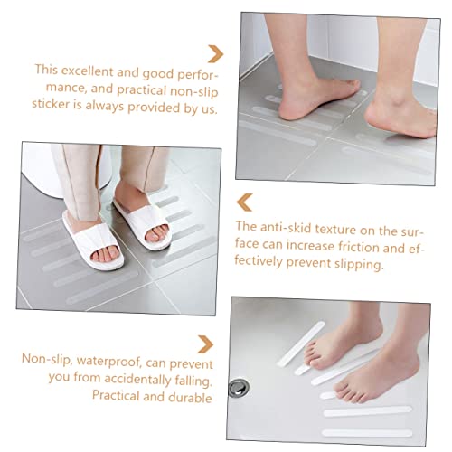12pcs Non-Slip Bathtub Stickers Anti-Skid Shower Decals for Home Stairs and Pools Transparent Design for Safety Easy to Remove Without Residue