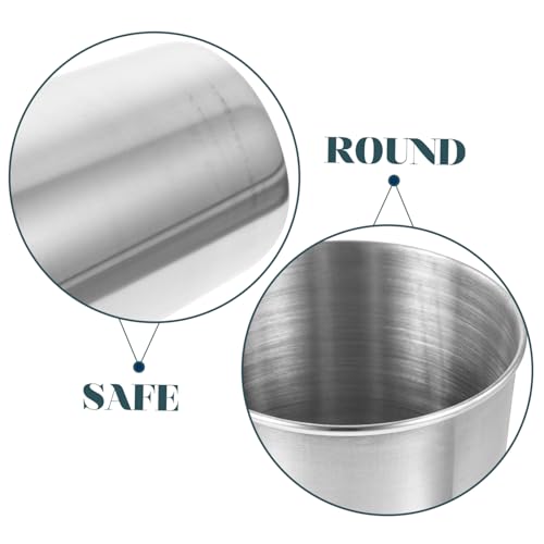 SHOWERORO Stainless Steel Water Tumbler Cup for Drinks and Mouthwash Silver Multi-use Beverage Cup Easy to Clean for Home and Travel