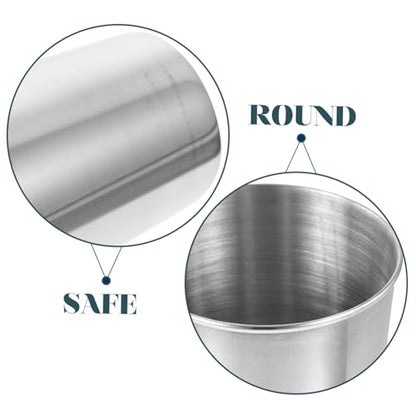 SHOWERORO Stainless Steel Water Tumbler Cup for Drinks and Mouthwash Silver Multi-use Beverage Cup Easy to Clean for Home and Travel