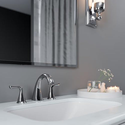 Pfister Willa Bathroom Sink Faucet, 8-Inch Widespread, 2-Handle, 3-Hole, NSF Certified, Polished Chrome Finish, LF049MALCC (Pack of 3) - color: Polished Chrome, size: 3 Pack