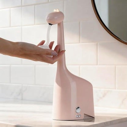 Automatic Soap Dispenser,Cute Dinosaur, Touchless, Rechargeable Foaming Soap Dispenser, 10oz/300ml, 3-Level Adjustable Foam, IPX5 Waterproof for Bathroom, Kitchen, Hotel,Restaurant, Pink - color: Pink