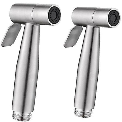 2 Pieces Bidet Toilet Sprayer Head Stainless Steel Handheld Sprayer for Cloth Diaper, Bathroom, Kitchen and Toilet Cleaning