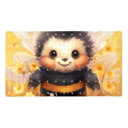 Shower Mat Bathtub Mat, 26.8x15.1 inch, Non-Slip Bath Mat with Drain, Quick Drying PVC Bathmat for Tub, Shower, Bathroom, Cute Bee Floral - color: Multi 15