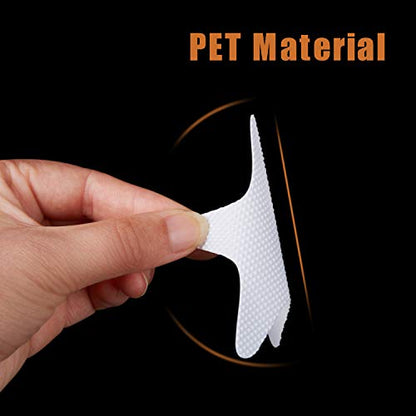 Secopad Anti Slip Shower Stickers 24 PCS Safety Bathtub Strips Adhesive Decals with Premium Scraper(White Star) - color: White