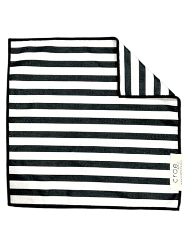 Double-Sided Microfiber Washcloths, Waffle Weave Kitchen Washcloths for Use | 12x12 Inch, Super Absorbent, Lint-Free, Fast Drying, Cleaning Dishes, Cars & More, Durable & Soft, Betsy Black/White Home Use - color: Betsy- Black/White