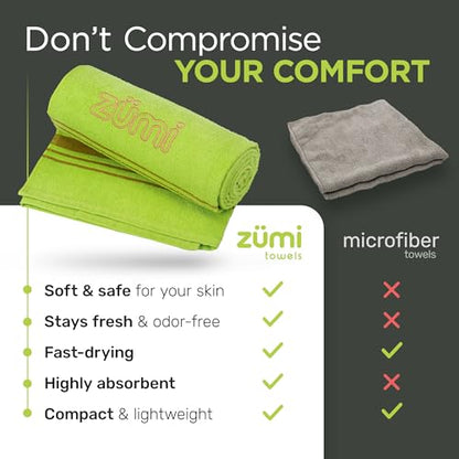 MINI 100% Cotton Camping Travel Towel - Small, Ultralight, Fast Drying, Highly Absorbent, Soft and Gentle on The Skin, Safe for The Planet (28" x 13" White) - color: White Mini