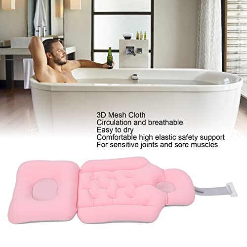 Full Body Bath Cushion for Bathtub Soft Folding Headrest Back Support Bath Cushion for Tub Neck and Back Comfort Adult Bath Mat for Home Use
