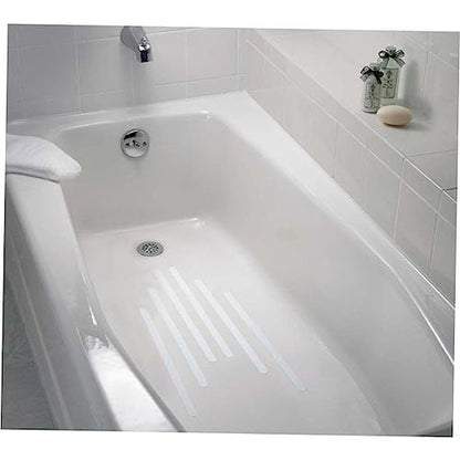 24pcs Anti-Slip Strips for Bathtubs Waterproof PET Adhesive Bath Safety Treads Non-Slip Stickers for Showers and Stairs Easy Installation for Bathroom Use - size: 24 pcs