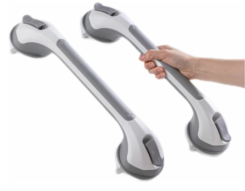 Suction Cup Grab Bar for Shower – Bathroom Safety Handle, Non-Slip Shower Handle for Elderly, Seniors & Handicap Support