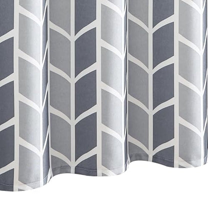 jinchan Grey and White Geometric Shower Curtain Chevron Arrow Farmhouse Shower Curtains for Bathroom Modern Waterproof Fabric with 12 Hooks 70x72 Inches - color: Arrow Grey, size: 70"W x 72"L (Pack of 1)