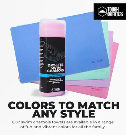 Tough Outfitters Quick Dry Towel - Travel Towel Fast Drying Lightweight - Compact Microfiber Towels for Body Camping Swim Beach Camp Backpacking - Quick Dry for Swimmers - color: Medium - 13" X 17 " - Pink
