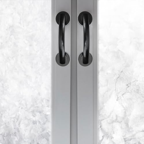 Suction Cup Grab .05 X 2.36 X 2.16 in Punch-Free Door Handle for Bathroom Shower Glass Door Window Kitchen Home Hotel Office Support