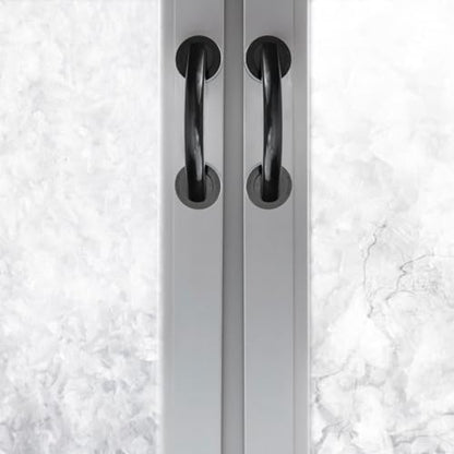 Suction Cup Grab .05 X 2.36 X 2.16 in Punch-Free Door Handle for Bathroom Shower Glass Door Window Kitchen Home Hotel Office Support