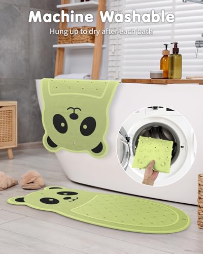 Safe Bath Solution, Bathtub Mat Non Slip for Babies, Toddlers, Kids & Pets, Natural Rubber BPA-Free Low Odor Safer Than PVC, Machine Washable, Suitable for Bathroom, Garden, and Hotel Tubs, Green - color: Green