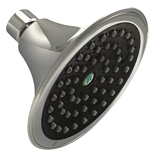 Niagara Conservation N2517CH Sava Spa 1-Spray with 1.75 GPM 4.4-in. Wall Mount Adjustable Fixed Shower Head in Chrome, 1-Pack | Bathroom Shower Head Sprayer with Pressure Compensation Technology